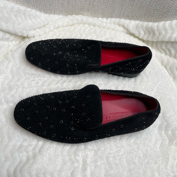 Moretti Black Label Men's Dress Shoes Red Bottom Size 8 Stud - Picture 1 of 16